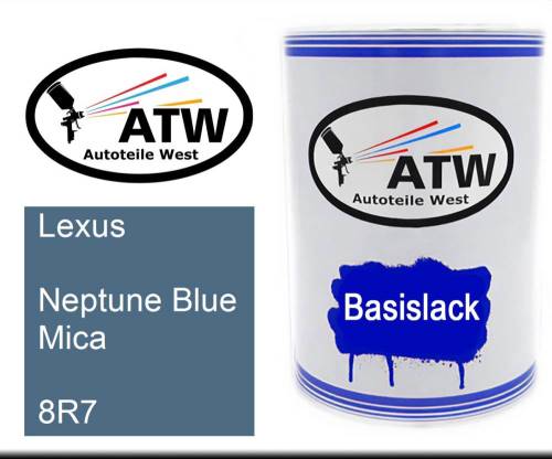 Lexus, Neptune Blue Mica, 8R7: 500ml Lackdose, von ATW Autoteile West.